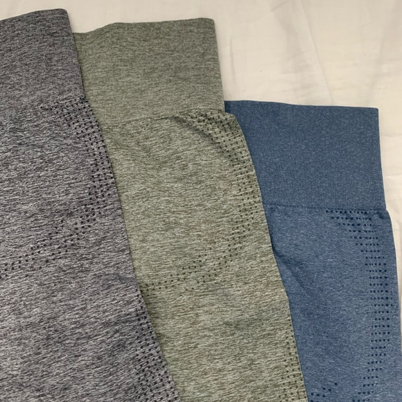 Vital seamless 2.0 leggings in green marl, grey marl, blue marl - Picture 5 of 7